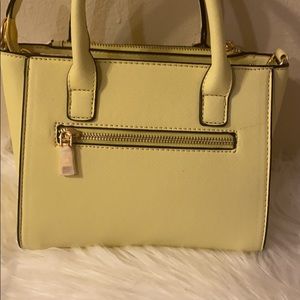 Pale yellow handbag